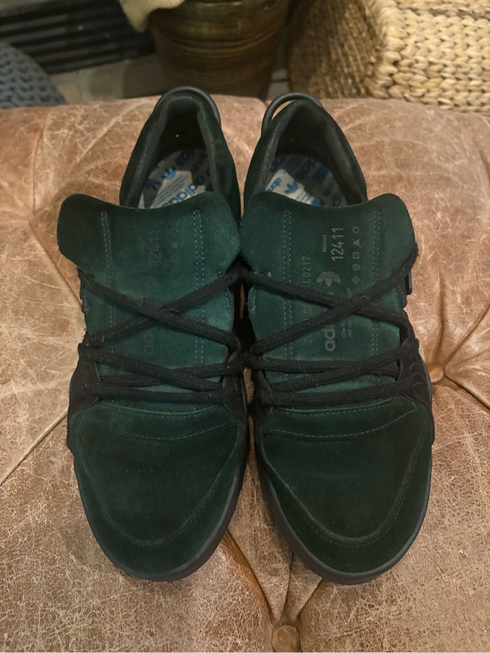 Alexander Wang x Adidas green and black sneaker